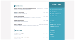 Desktop Screenshot of chloecabot.com